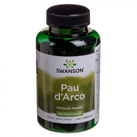 SWANSON PAU D'ARCO, 500 mg, 100 kapsulių