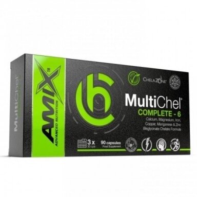 Amix ChelaZone® MultiChel® Complete-6 90 caps. (Mineral Complex)